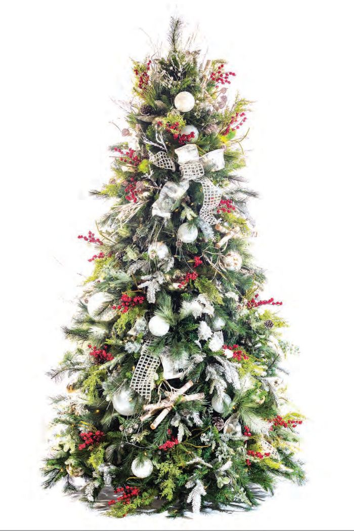 Enchanted Forest tree with red accents